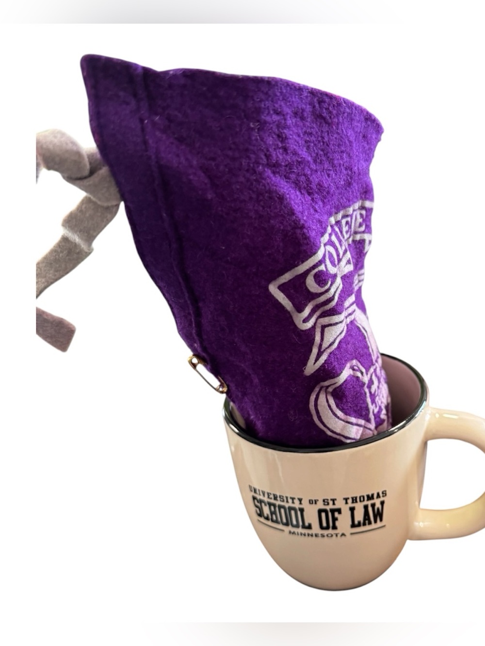 St Thomas /Novelty Flag with White Print Flag, charm, and coffee mug